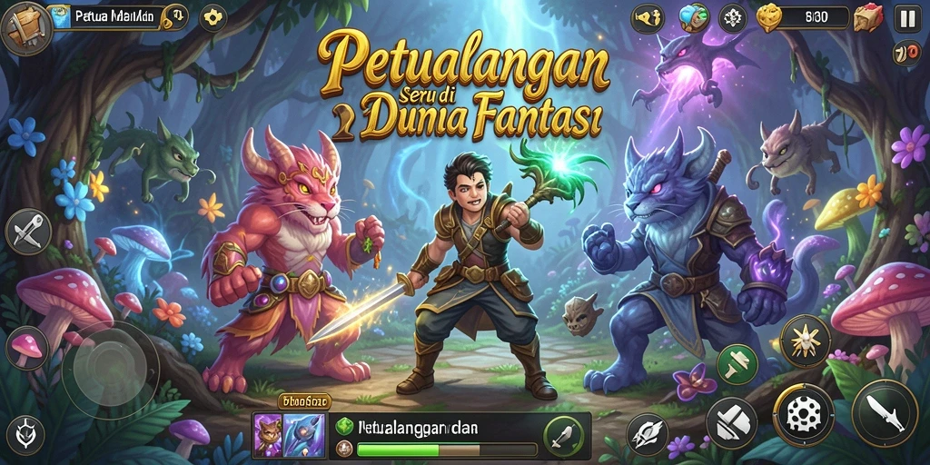Tampilan antarmuka yang menarik dari game Petualangan 2739.