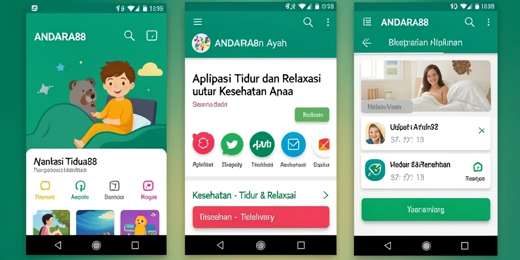 Tampilan antarmuka ANDARA88 yang menenangkan untuk tidur dan relaksasi.