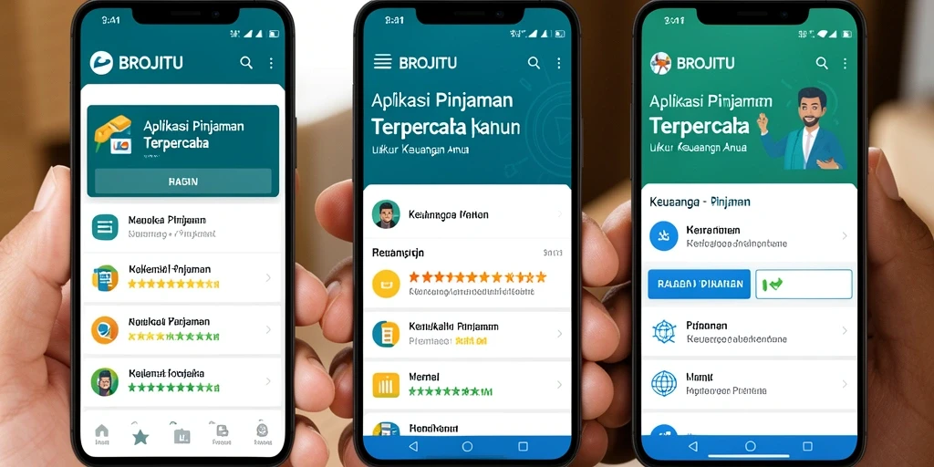 Antarmuka menarik dan fungsional untuk pengajuan pinjaman.