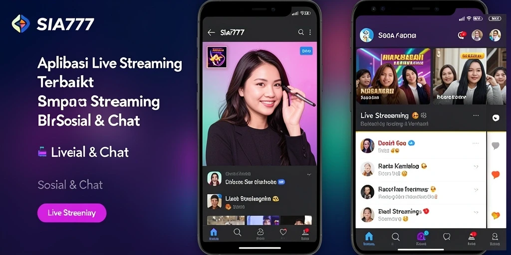Tampilan antarmuka SIA777 yang menarik saat live streaming.